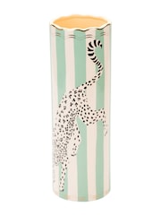 Yvonne Ellen Green Leopard Print Tall Vase - Image 2 of 2