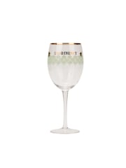 Yvonne Ellen Set of 2 Clear Bee Wine Glasses - Image 1 of 4