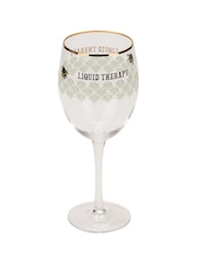 Yvonne Ellen Set of 2 Clear Bee Wine Glasses - Image 2 of 4