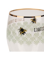 Yvonne Ellen Set of 2 Clear Bee Wine Glasses - Image 4 of 4
