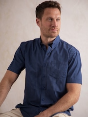 Lakeland Clothing Ashness Short Sleeve 100% Cotton Brown Shirt - Image 1 of 8