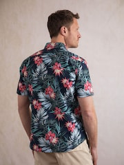 Lakeland Clothing Ashness Short Sleeve 100% Cotton Brown Shirt - Image 4 of 8