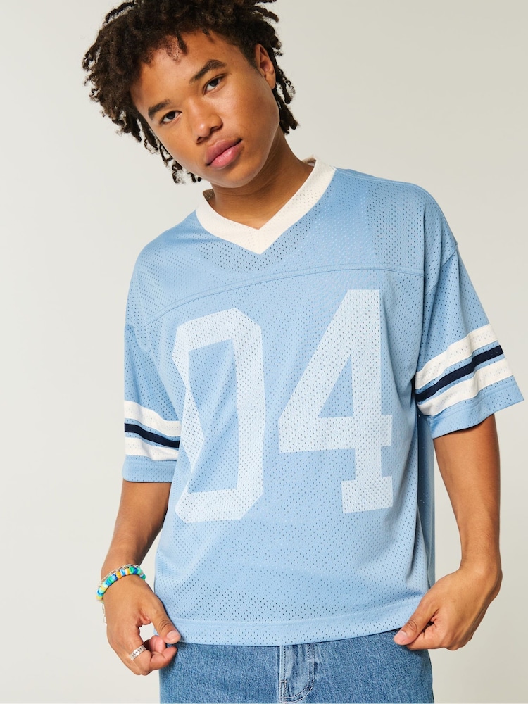 Hollister  Americana Football Jersey Top - Image 1 of 6