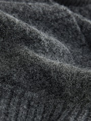 Grey Multi Layer Ribbed Ballet Wrap Cover-Up - Image 9 of 9