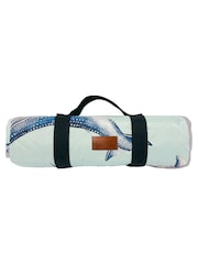 Yvonne Ellen Blue Whales Picnic Blanket - Image 1 of 1