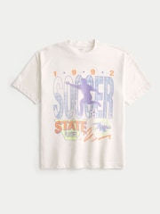 Hollister Boxy Cream T-Shirt - Bild 1 von 1