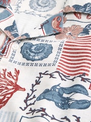 Hollister Graphic Print Linen Short Sleeve Shirt - Image 4 of 4