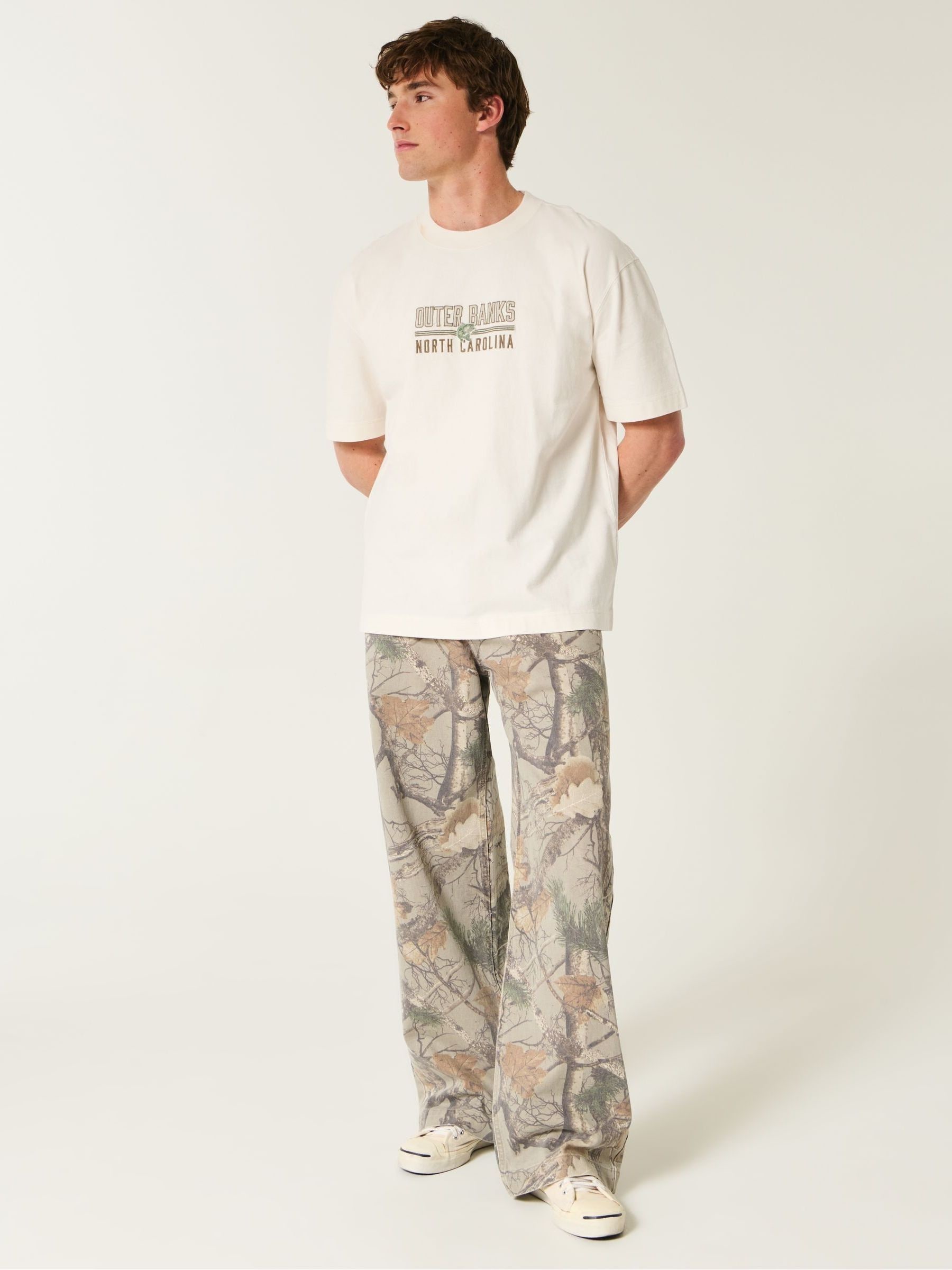 Buy Hollister Heavy Weight Boxy Short Sleeve Destination Graphic