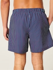 Hollister Blue Seersucker Stripe Swim Shorts - Image 3 of 5