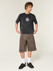 Hollister Boxy Cropped Graphic Print 100% Cotton T-Shirt - Image 1 of 5