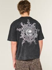 Hollister Boxy Cropped Graphic Print 100% Cotton T-Shirt - Image 2 of 5