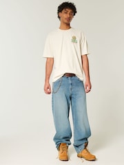 Hollister Boxy Crew Neck Short Sleeve 100% Cotton T-Shirt - Image 3 of 5