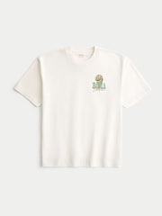 Hollister Boxy Crew Neck Short Sleeve 100% Cotton T-Shirt - Image 4 of 5