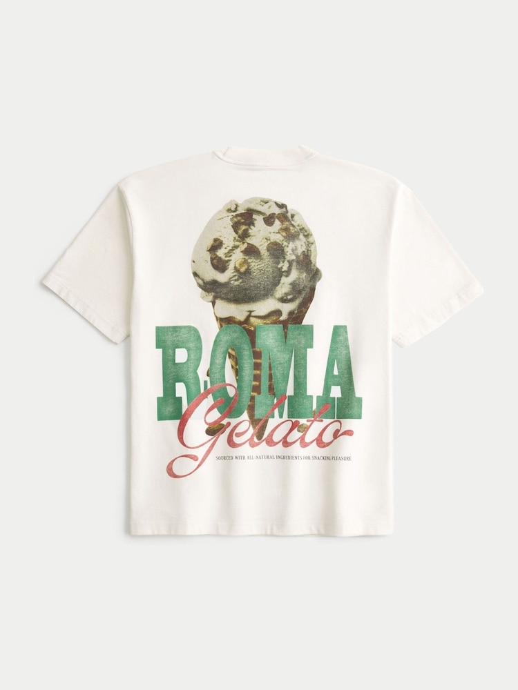 Hollister Boxy Crew Neck Short Sleeve 100% Cotton T-Shirt - Image 5 of 5