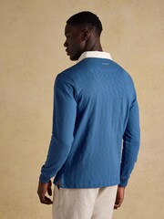 Joules Summer Slub Navy Blue Rugby Shirt - Image 3 of 9