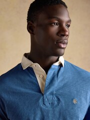 Joules Summer Slub Navy Blue Rugby Shirt - Image 4 of 9