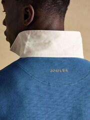 Joules Summer Slub Navy Blue Rugby Shirt - Image 8 of 9