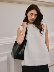 Ecru Alpaca Wool blend Tank - Image 3 of 7