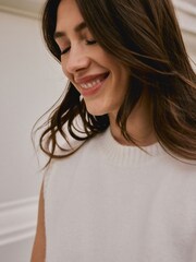 Ecru Alpaca Wool blend Tank - Image 4 of 7