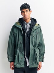 Universal Works Green Boston Parka Jacket - Image 11 of 14