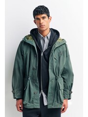 Universal Works Green Boston Parka Jacket - Image 6 of 14