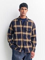 Universal Works Blue Utility Shirt - Image 1 of 6