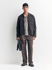 Universal Works Brown Work Shirt - Image 6 of 7
