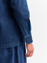 Universal Works Blue Fatigue Shirt - Image 3 of 6