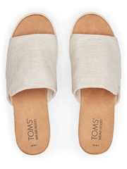 Бежевый с принтом пряжи - Сандалии на танкетке TOMS Diana - Image 4 of 4