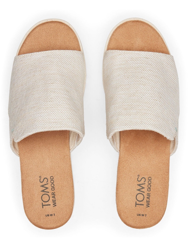Бежевый с принтом пряжи - Сандалии на танкетке TOMS Diana - Image 4 of 4
