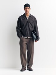 Universal Works Brown Zip Shirt - Image 1 of 6
