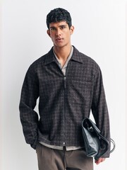 Universal Works Brown Zip Shirt - Image 2 of 6