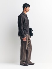Universal Works Brown Zip Shirt - Image 6 of 6