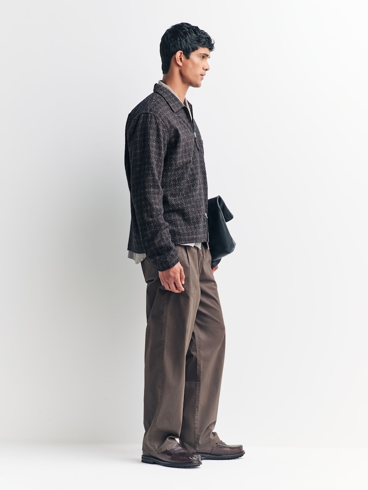 Universal Works Brown Zip Shirt - Image 6 of 6