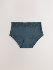 Blau - Slips aus Baumwolle und Spitze 7er-Pack - Bild 4 von 9