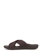 Vionic Regular Fit Tide Brown Sliders - Image 2 of 7