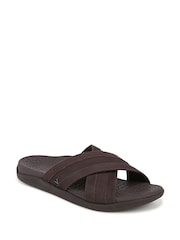 Vionic Regular Fit Tide Brown Sliders - Image 3 of 7