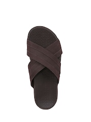 Vionic Regular Fit Tide Brown Sliders - Image 6 of 7