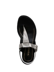 Vionic Cream Cora Regular Fit Toe Post Sandals - Image 6 of 7