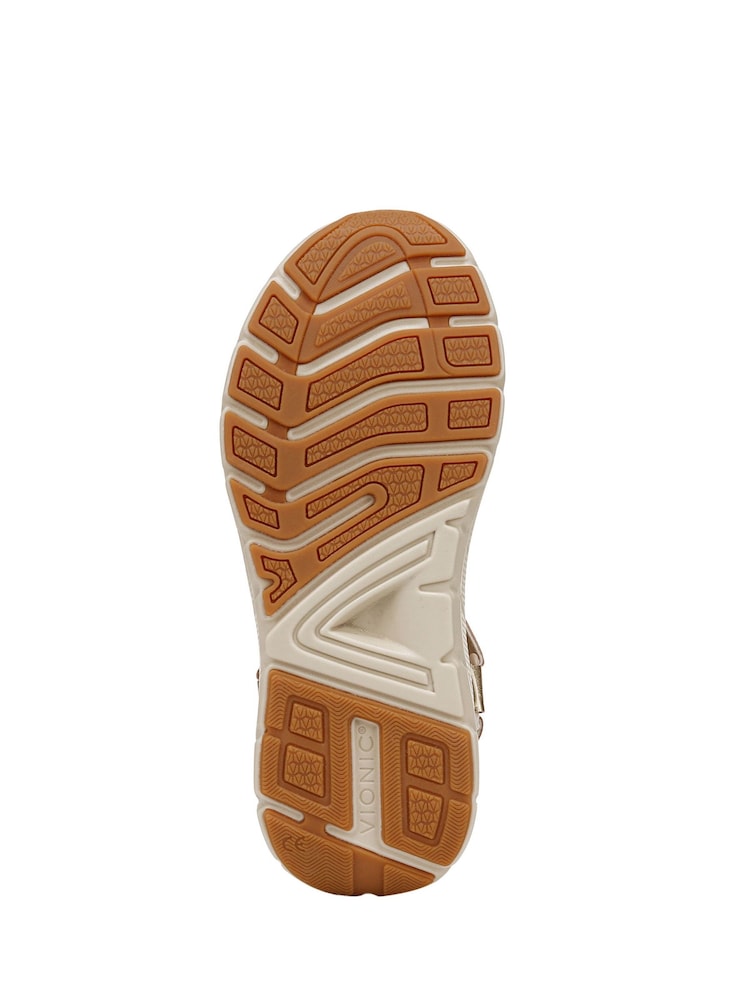 Vionic Regular Fit Cream Walk Max Wanderer Walking Sandals - Image 7 of 7
