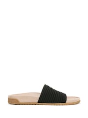 Vionic Regular Fit Evie Knit Black Sliders - Image 1 of 7