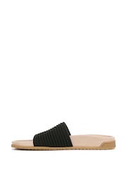 Vionic Regular Fit Evie Knit Black Sliders - Image 2 of 7