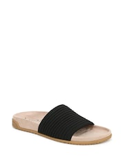 Vionic Regular Fit Evie Knit Black Sliders - Image 3 of 7