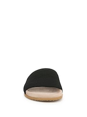 Vionic Regular Fit Evie Knit Black Sliders - Image 4 of 7