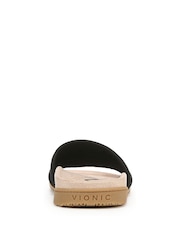 Vionic Regular Fit Evie Knit Black Sliders - Image 5 of 7