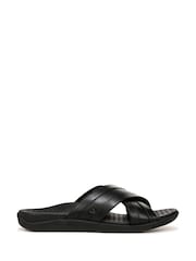 Vionic Regular Fit Tide Brown Sliders - Image 1 of 7