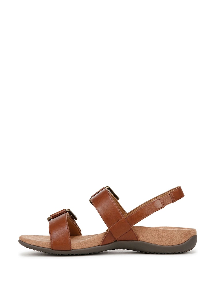 Vionic Reese Wide Fit Brown Sandals - Image 2 of 7