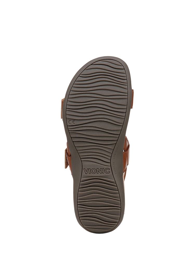 Vionic Reese Wide Fit Brown Sandals - Image 7 of 7