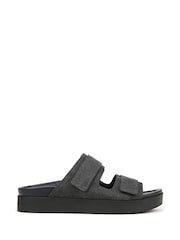 Vionic Regular Fit Riviera Black Sliders - Image 1 of 7
