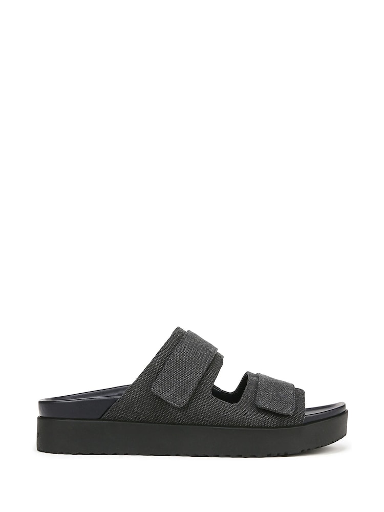 Vionic Regular Fit Riviera Black Sliders - Image 1 of 7